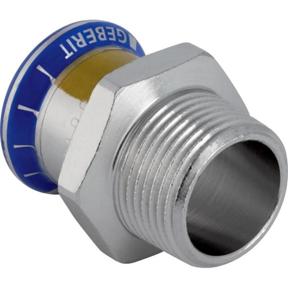 Geberit GE Mapress acier inoxydable, raccord gaz, d88,9 mm, R3, 1 pièce.