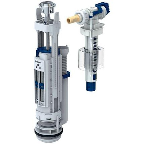 Geberit - Mécanisme wc complet rinçage double touche alimentation latérale