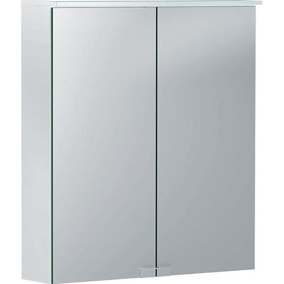 Geberit Option Basic Armoire de toilette avec éclairage, deux portes, largeur 60cm, 500273001, 500.273.00.1