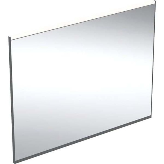 Geberit Option Plus Miroir lumineux carré 502783141 90 x 70 cm, noir mat/aluminium anodisé, éclairage direct/indirect, chauffage du miroir, lumière dorientation
