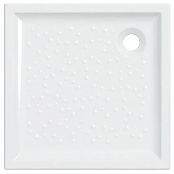 Geberit - Receveur Bastia Céramique à poser ou à encastrer France - Blanc brillant 80x80x7cm