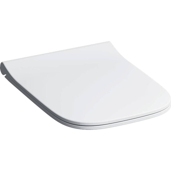 Geberit  Siège de WC Geberit Smyle Slim, structure sandwich avec système dabaissement progressif et charnière à démontage rapide
