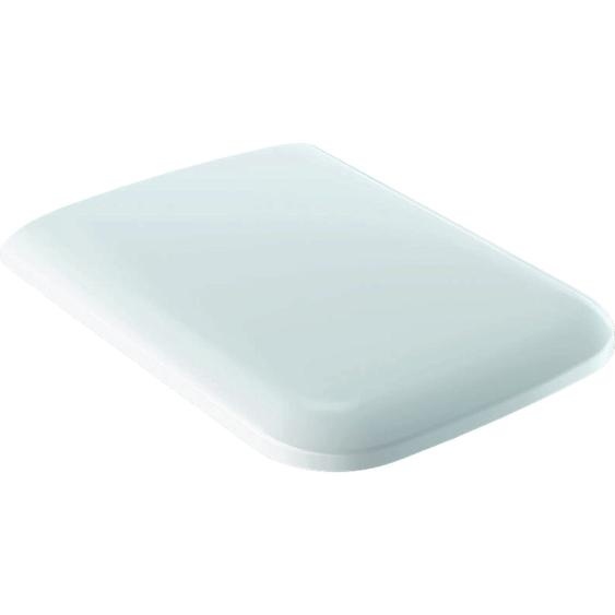 Geberit Toilettensitz iCon Square WC-Sitz, weiß mit Absenkautomatik, Duroplast