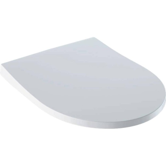 Siège de WC Geberit slim iCon antibactérien avec abattant et charnière QR blanc