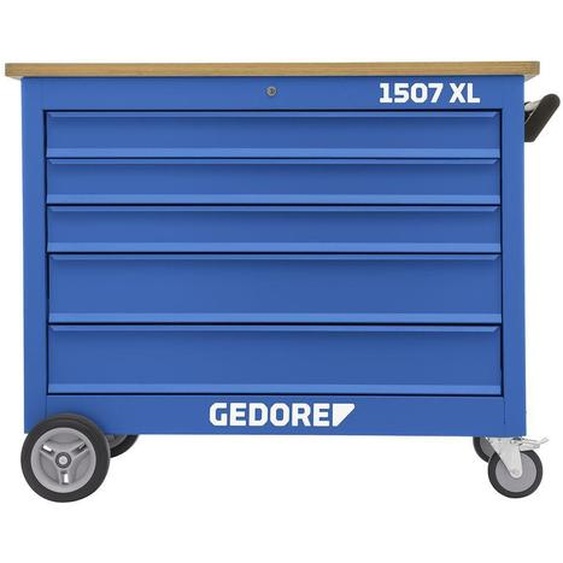 GEDORE 1507 XL 03200 Établi à roulettes avec 5 tiroirs, 3127788