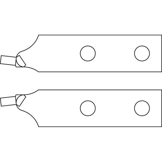 GEDORE E-8000 A 61 Paire de pointes de rechange, coudées, Ø 4,5 mm, 5701760