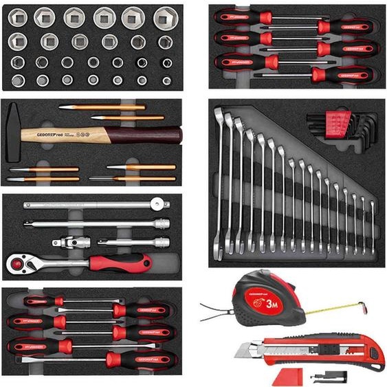 GEDORE red R21010001 Jeu doutils 8x modules CT 119 pièces, 3301656