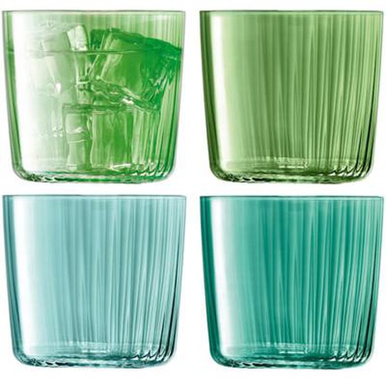 Lot de 4 gobelets cannelés Gems - 31 cl -  Vert Jade