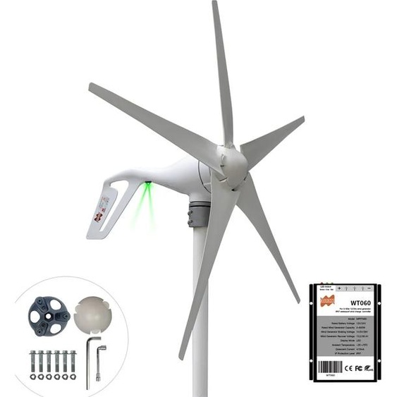 Générateur éolien, 3 ou 5 pales, haut rendement, 5 lames 400W, 24V