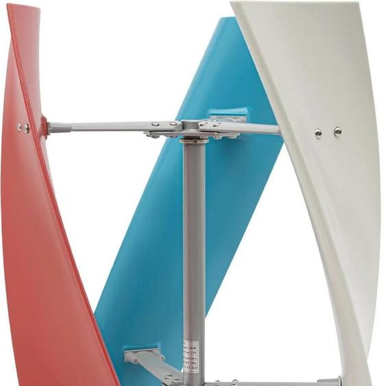 Générateur éolien - Eolienne verticale - 3 phases - 400 W - 12 V - kit de montage - Multicolore