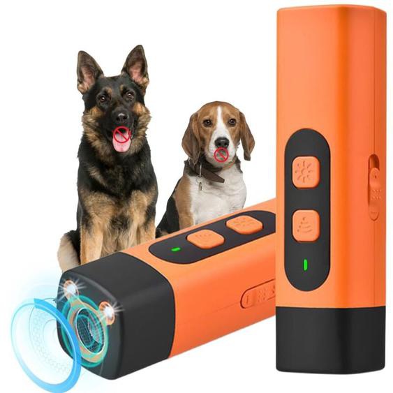 Générique Anti Aboiement, 2025 Easy Paw Bark Stopper, Fréquence Variable 25 000-40000Hz, avec Lampe Torche LED, Idéal pour Le Dressage et