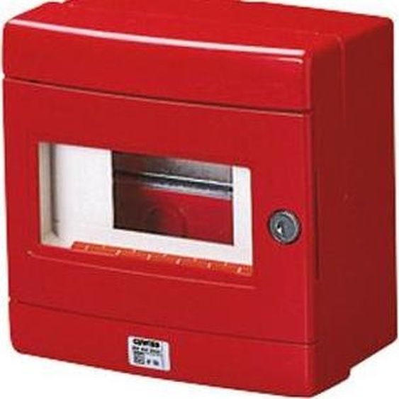 Gewiss GW42202 Couverture du système dalarme Rouge, Blanc Verre, Métal
