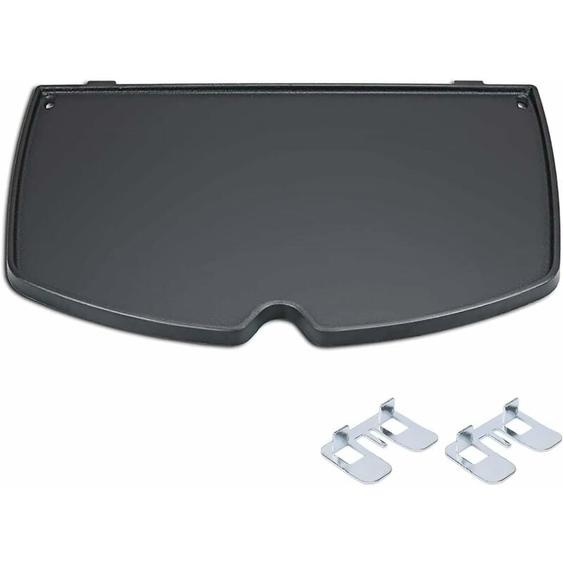 Gftime - 32 x 21,8 cm Plaque de plancha en fonte accessoire de barbecue Pour Weber Q100 Series Q100, Q120, Q140, Q1000, Q1200, Q1400, pièce détachée
