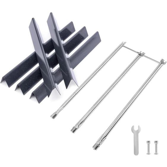 71cm brûleur et 57cm Barres Flavorizer pour Weber Spirit 300 E310 E320 bouton de réglage à droite (2007-2012), Spirit 700, Weber 900, pour Weber 7508