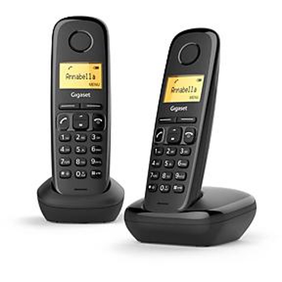 Gigaset Téléphone sans fil A170 Duo- noir