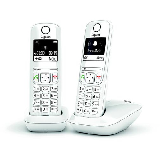 Gigaset Téléphone sans fil AS690 Duo - Blanc