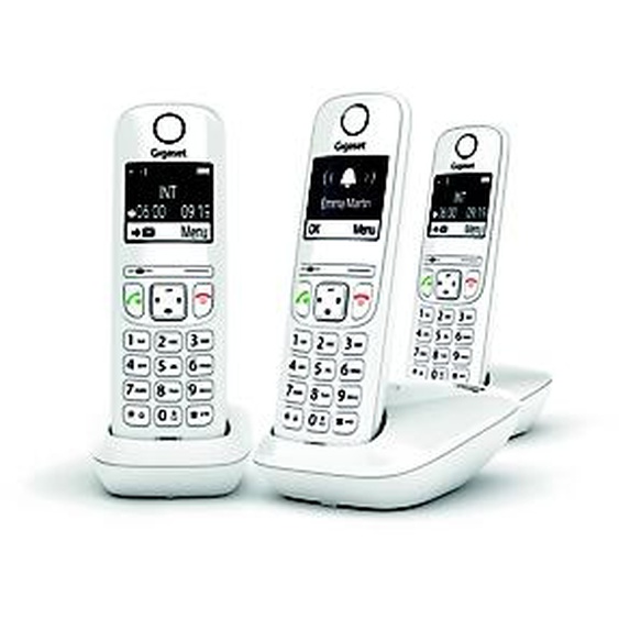 Gigaset Téléphone sans fil AS690 Trio - Blanc