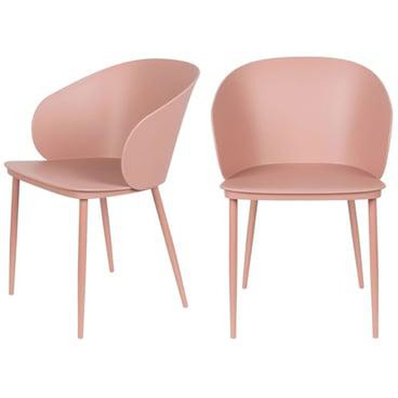 Gigi - Lot de 2 chaises en résine et métal