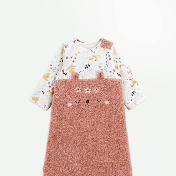 Gigoteuse Dhiver En Sherpa Avec Manches Amovibles Bloom Rose