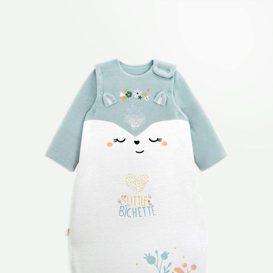 Gigoteuse Dhiver En Velours Avec Manches Amovibles Alma Ecru