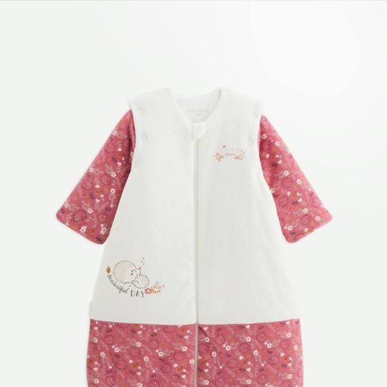 Gigoteuse Dhiver En Velours Avec Manches Amovibles Happy Days Rose