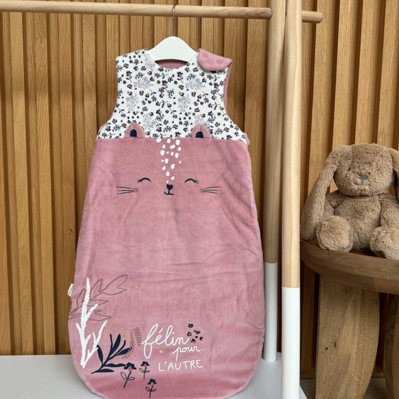 Gigoteuse Dhiver En Velours Céleste Rose