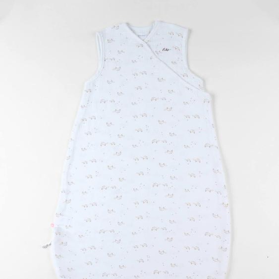 Gigoteuse En Mousseline De Coton Blanc/marron