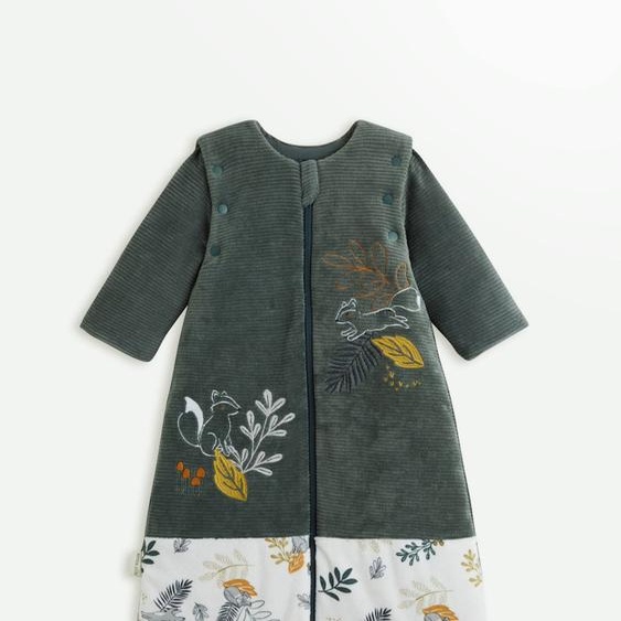 Gigoteuse Hiver En Velours Avec Manches Amovibles Elliott Vert