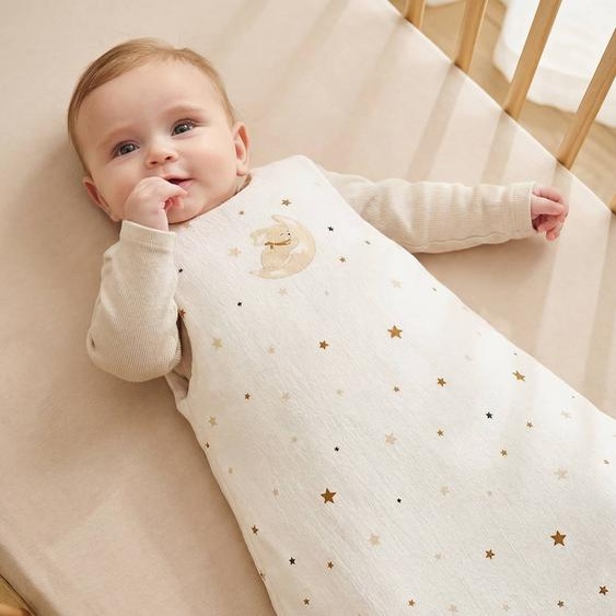 Gigoteuse jersey gauffré bébé écru