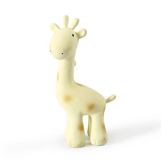 Girafe En Caoutchouc Naturel Jaune