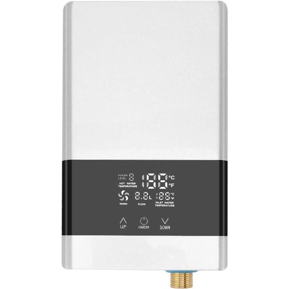 Chauffe eau instantane 6000w chauffe eau electrique installation tactile chauffe eau automatique constante prise ue 220v blanc - Gistuch
