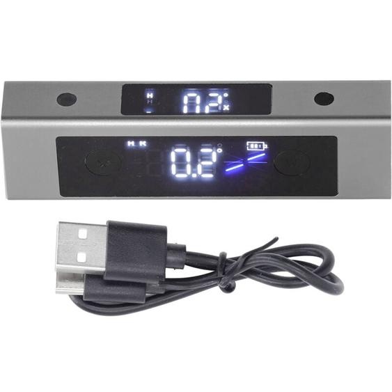 Gistuch - Rapporteur dAngle Numérique Inclinomètre Laser Niveau à Bulle Level Box avec Écran lcd Interface Type-C pour Travail du Bois Construction