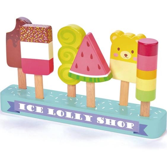 Glaces Factices Bois Sucette Glacée Rouge, Vert, Jaune