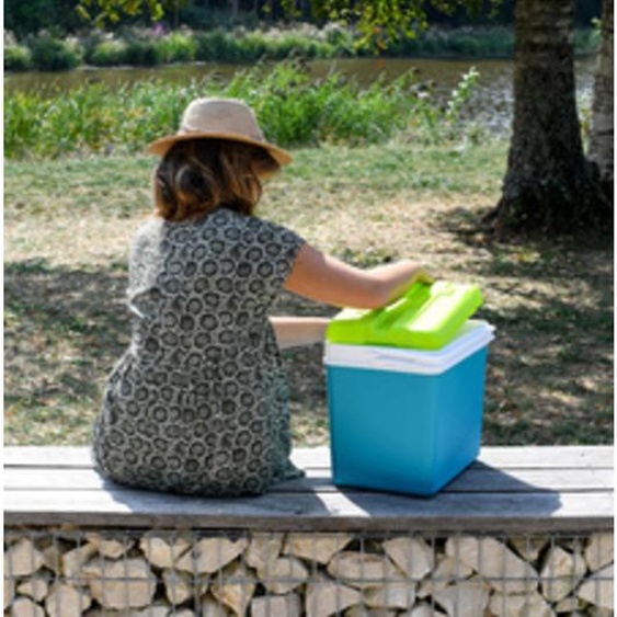 Glacière, plastique, 24 litres, bleu lagune