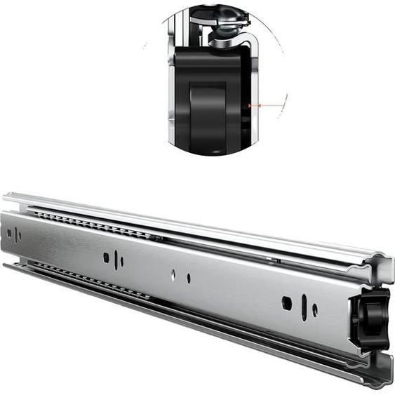 Glissières de tiroir, extraction totale Roulements à billes, capacité de charge 100LB, 20 pouces