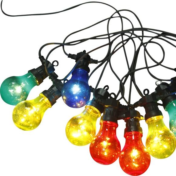 Globo Lighting Guirlande lumineuse LED plastique noir, 10x LED