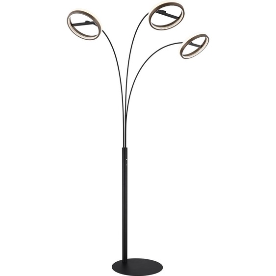 Globo Lighting|Lampadaire en métal noir mat, LED