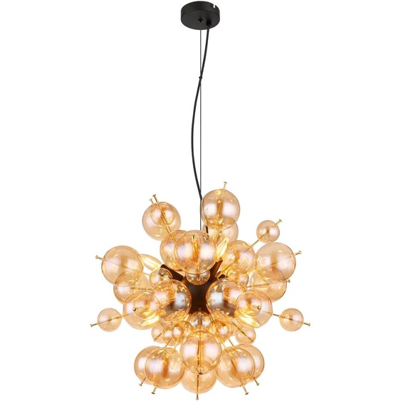 Globo Lighting|Lampe à suspendre métal noir mat, 6x E14