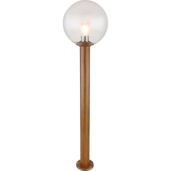 Globo Lighting|Lampe dextérieur aluminium moulé sous pression aspect bois, 1x E27 LED