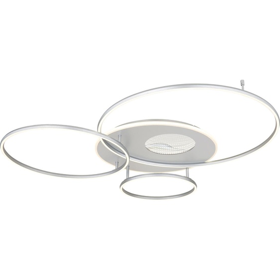 Globo Lighting Plafonnier aluminium brossé argent mat, LED