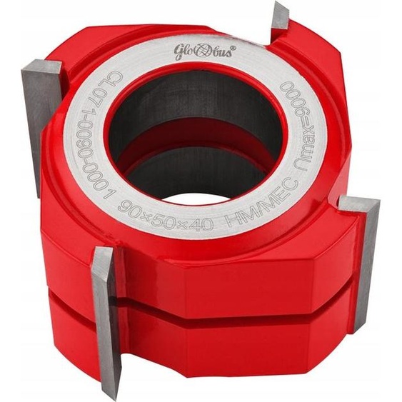 GLOBUS Fraise à rainurer droite HM 90x40x4Z/H50mm