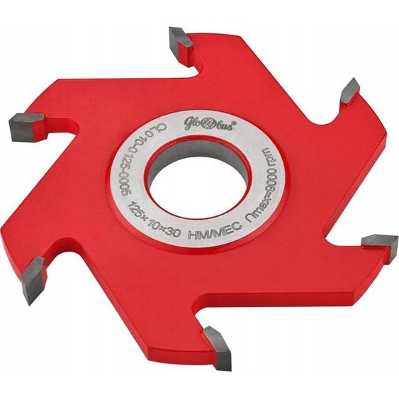 GLOBUS Fraise droite à emboîter HM 125x30x6Z / H20 mm