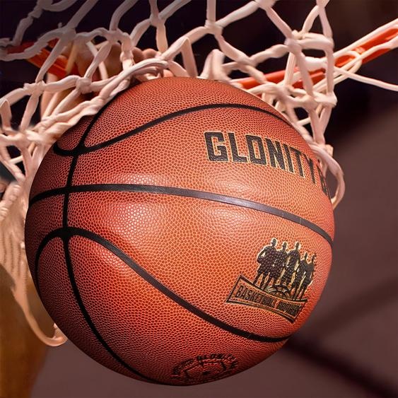 Glonity Bro Ballons de basketball taille 5, 6, 7 en cuir PU marron doré pour entraînement en extérieur et en intérieur, pour femmes, jeunes et hommes, compétition, équipe, ballon standard