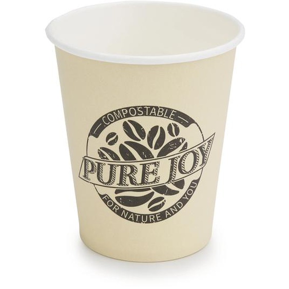 Gobelet en carton Pure Joy 100% végétal 20 cl - Lot de 50