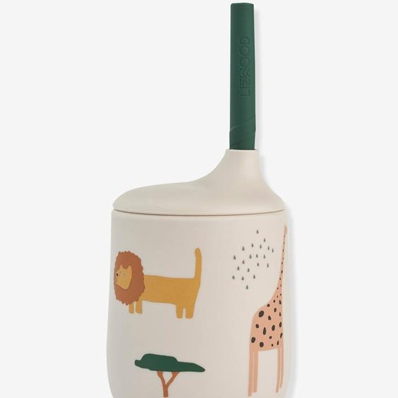 Gobelet en silicone avec paille Ellis - beige