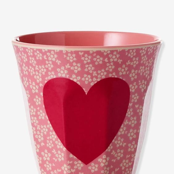 Gobelet mélamine enfant HEART rice 250 ml blush