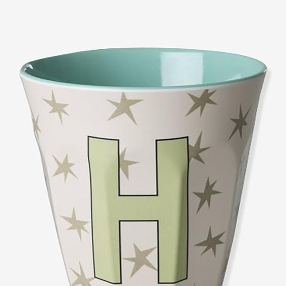 Gobelet moyen en mélamine avec étoiles TABLE H rice, 250 ml multicolore