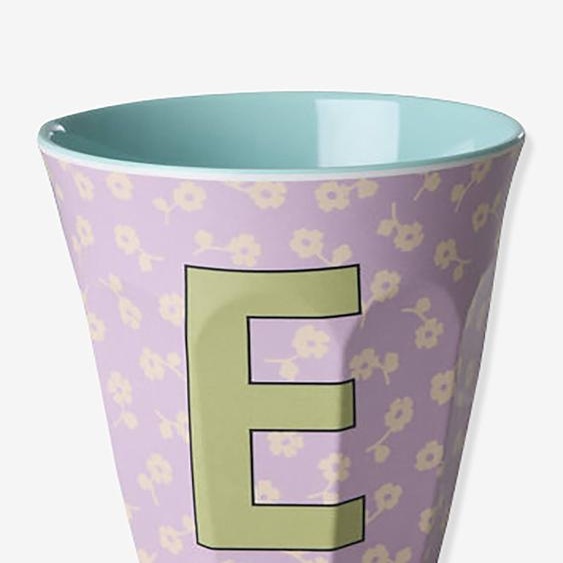 Gobelet moyen en mélamine avec fleurs TABLE E rice, 250 ml multicolore