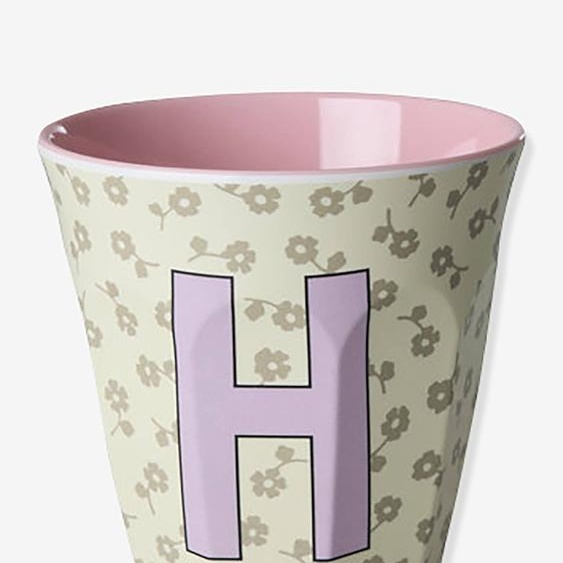 Gobelet moyen en mélamine avec fleurs TABLE H rice, 250 ml multicolore