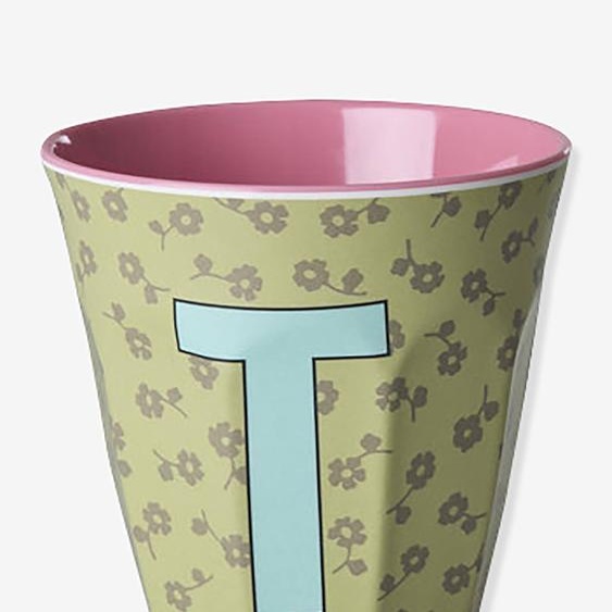 Gobelet moyen en mélamine avec fleurs TABLE T rice, 250 ml multicolore